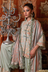M.Prints By Maria B | 3 Piece Unstitched Embroidered Irish Linen Suit MPT-3108-B