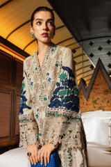 Maria B Lawn | 3 Piece Unstitched Embroidered Lawn Suit EL-26-08