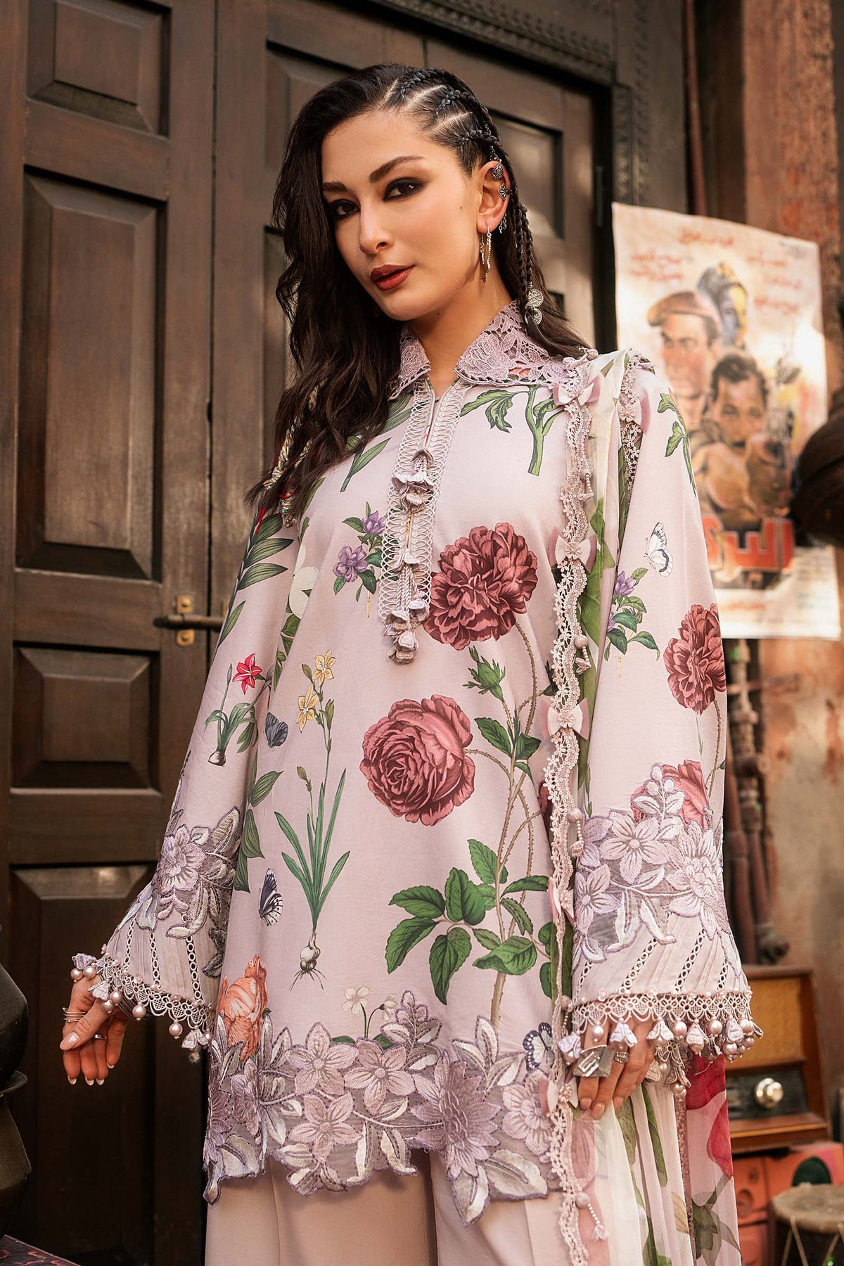 M.Prints By Maria B | 3 Piece Unstitched Embroidered Cambric Suit MPT-3109-A
