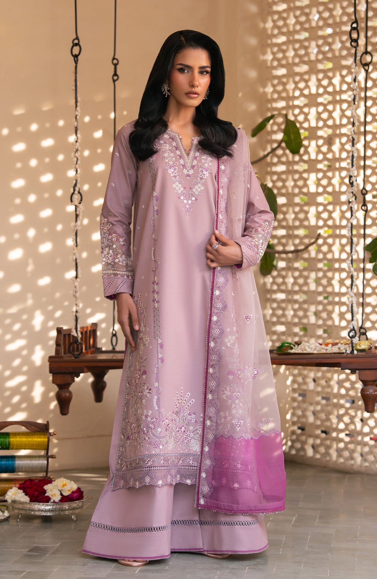 LAMHAY Unstitched Eid Edit By Seran | ZAIMA