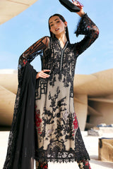 Maria B Lawn | 3 Piece Unstitched Embroidered Net Suit D-2607-B
