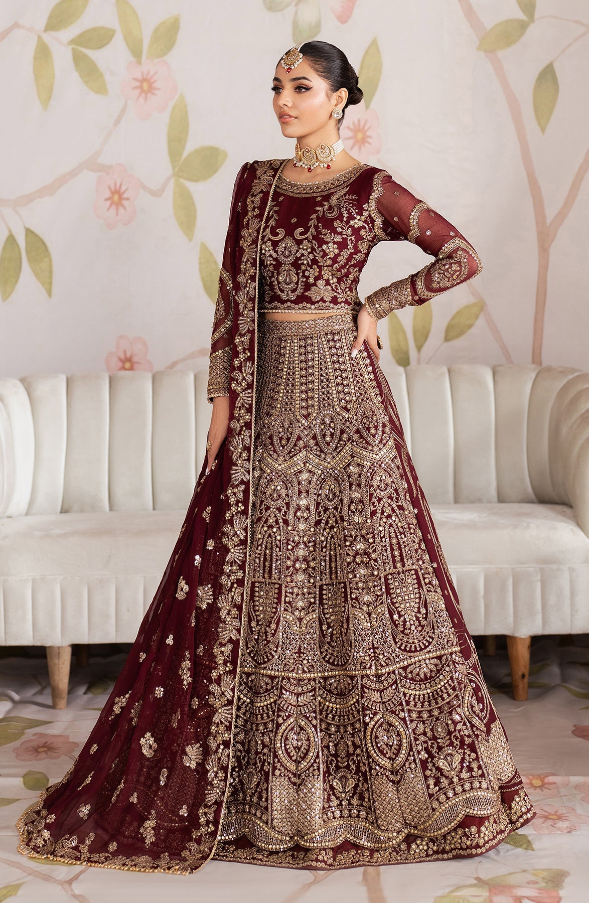 Zarif | SHEESHAM | Embroidered Chiffon