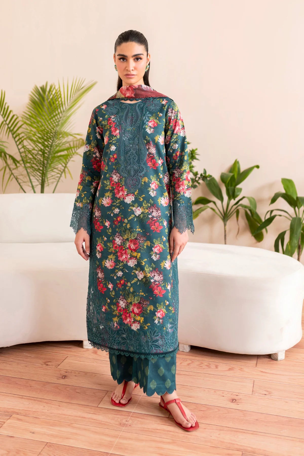 Xenia Summer Lawn '25 | KOA | 3PC Printed & Embroidered Lawn Suit