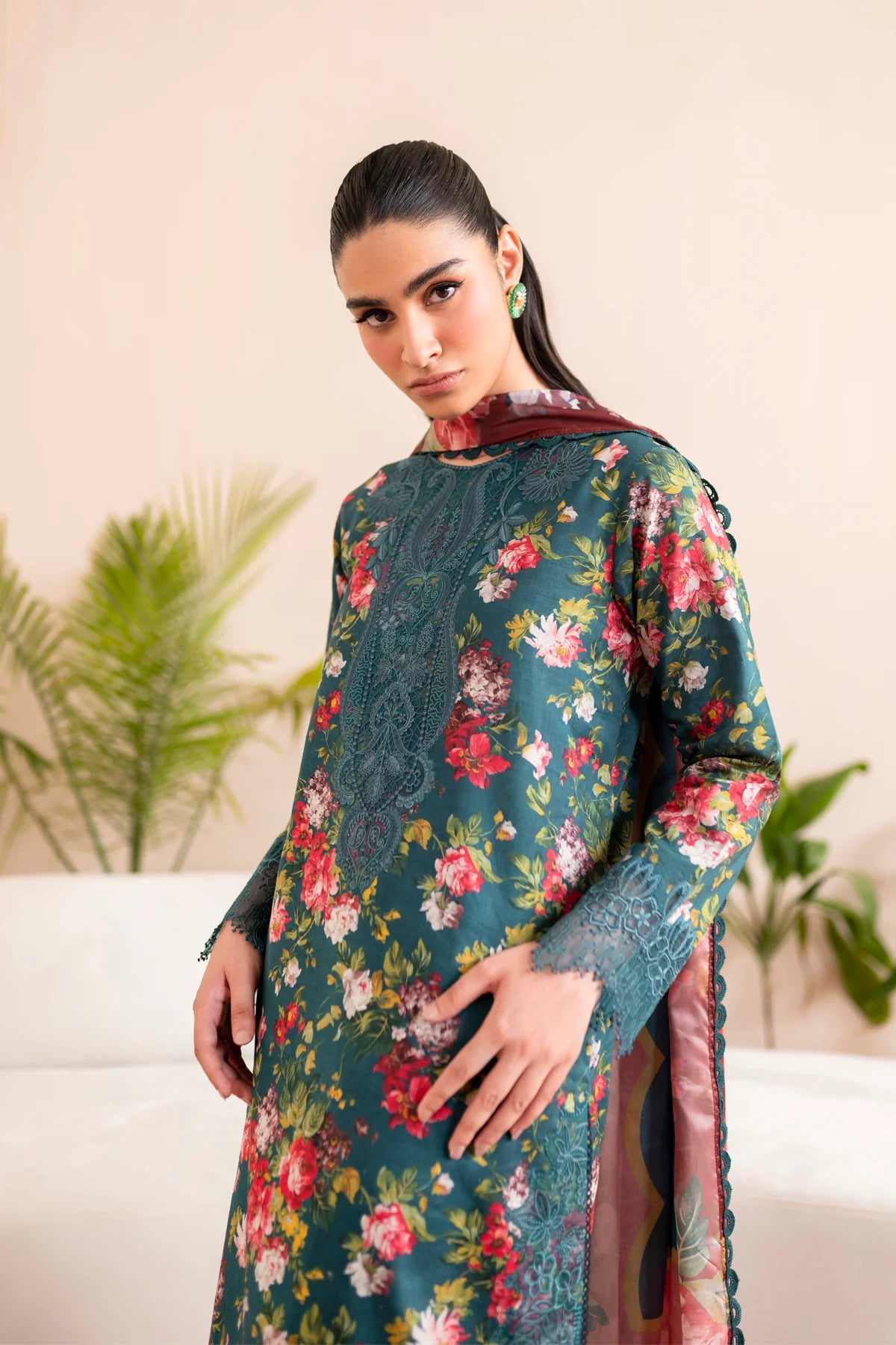 Xenia Summer Lawn '25 | KOA | 3PC Printed & Embroidered Lawn Suit