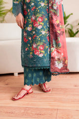 Xenia Summer Lawn '25 | KOA | 3PC Printed & Embroidered Lawn Suit