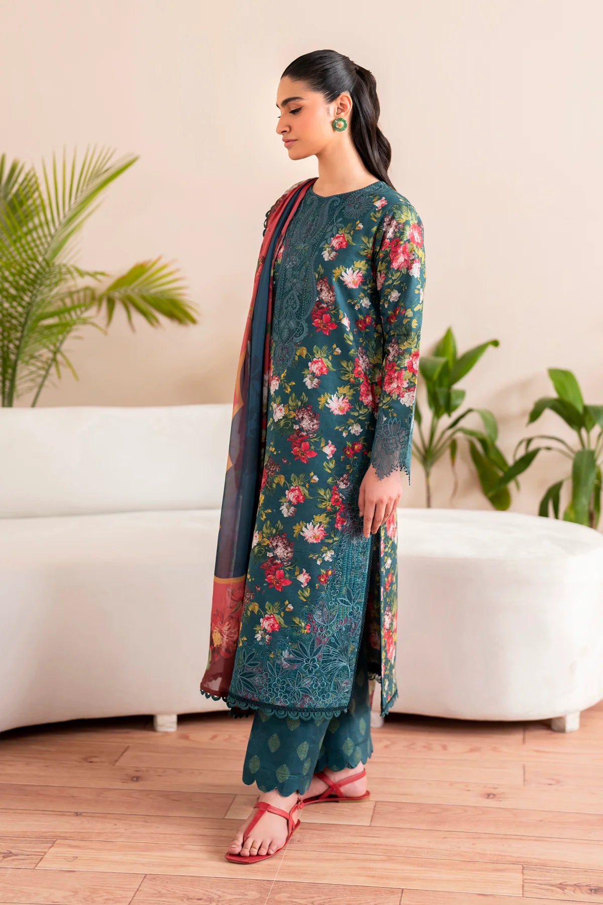 Xenia Summer Lawn '25 | KOA | 3PC Printed & Embroidered Lawn Suit