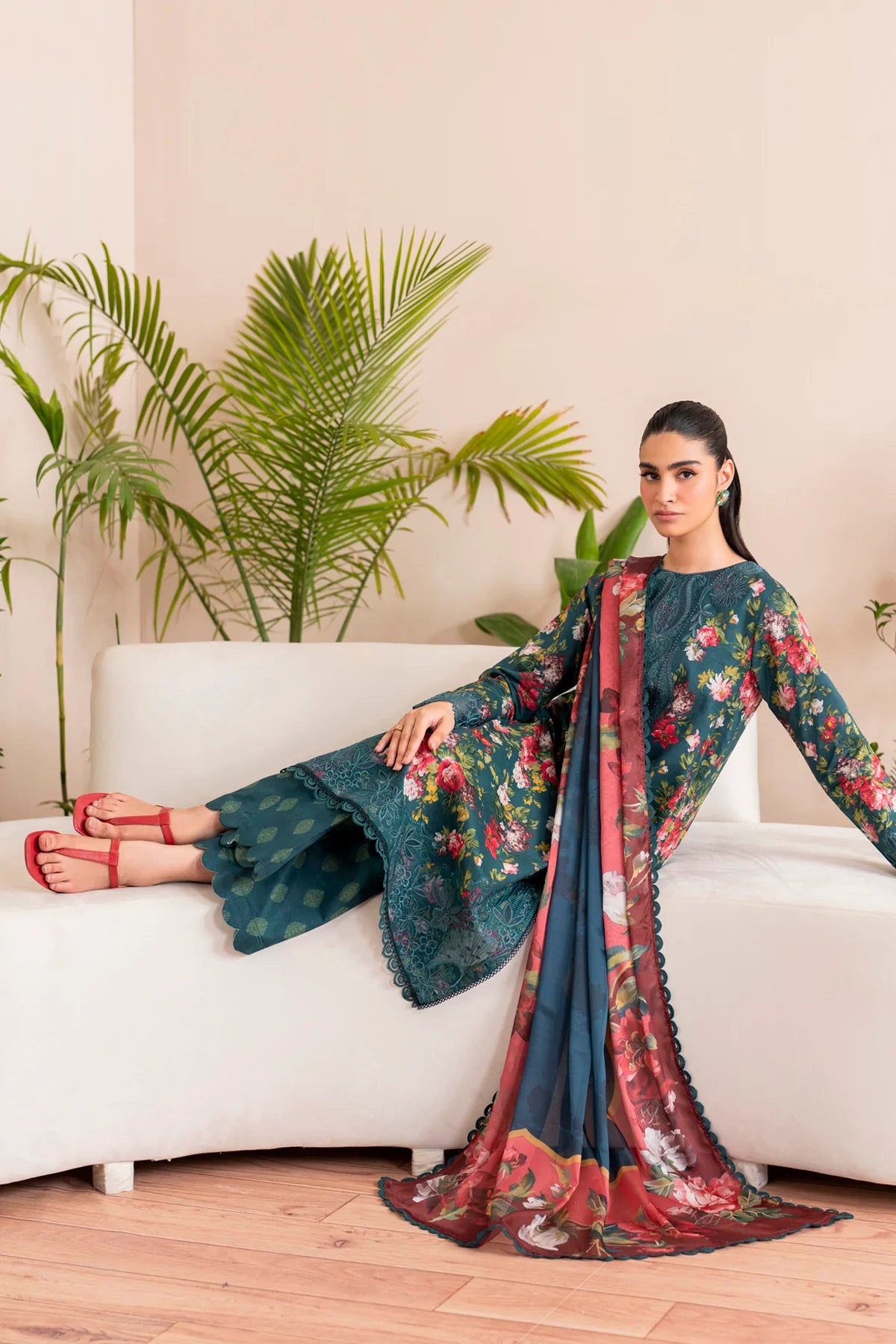 Xenia Summer Lawn '25 | KOA | 3PC Printed & Embroidered Lawn Suit