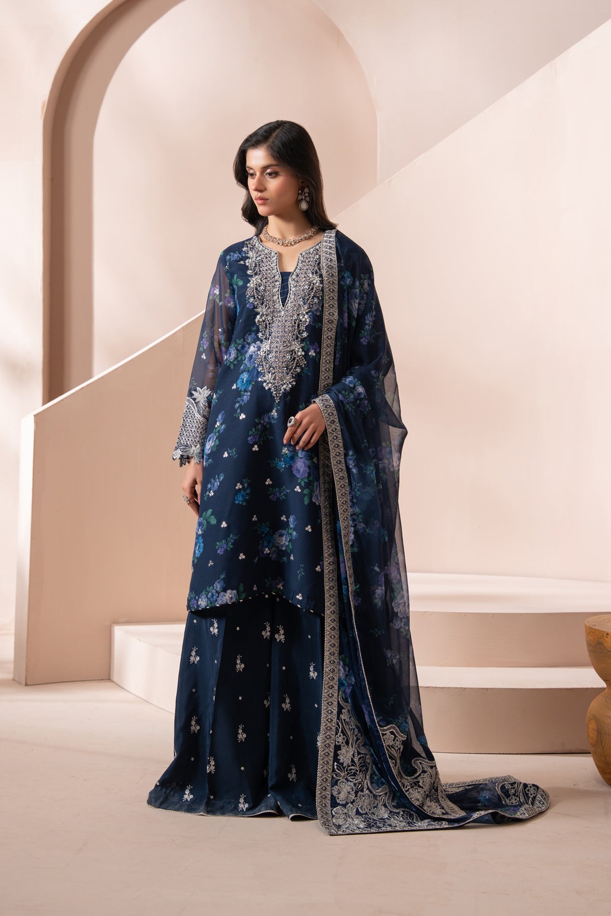 Xenia Deme Unstitched Formals | OMAIRA