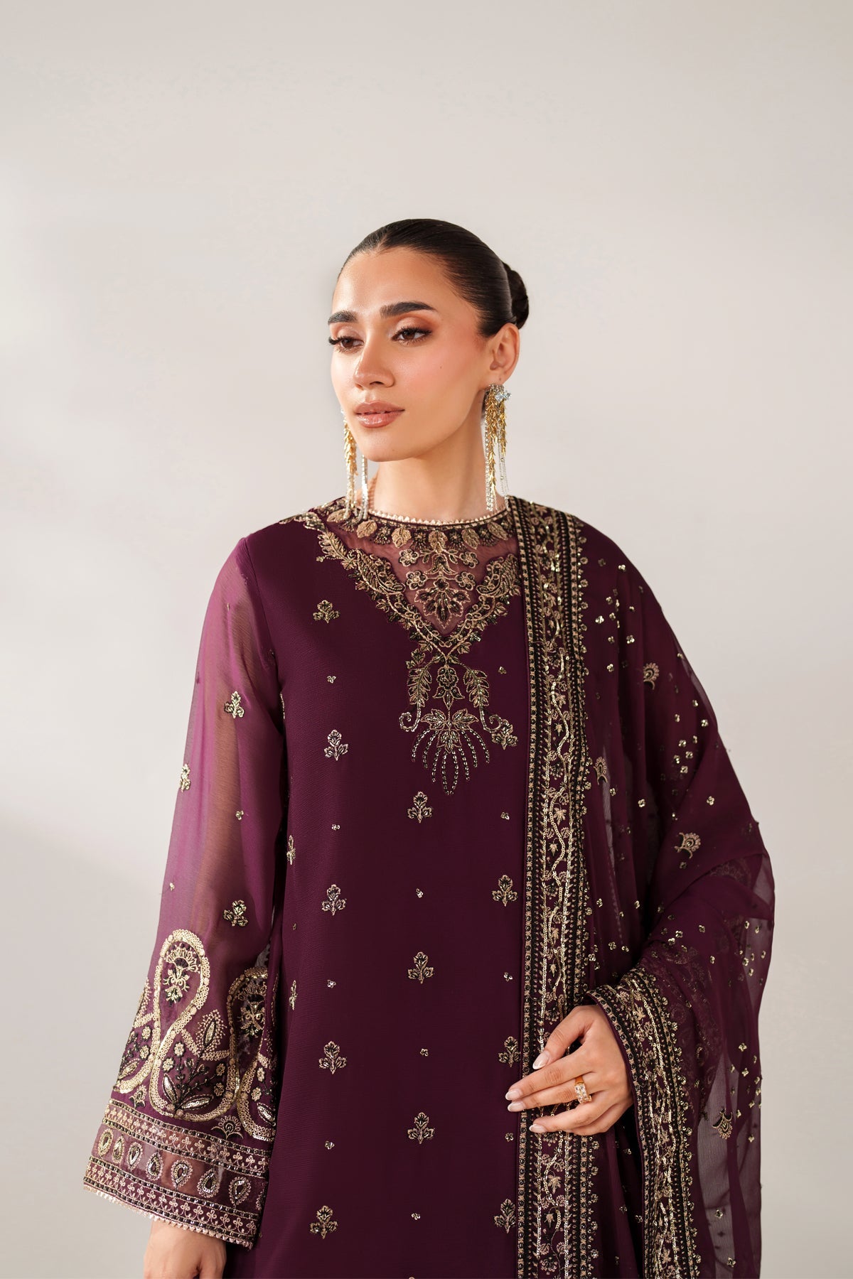 Xenia | NURI | Embroidered Chiffon Formal