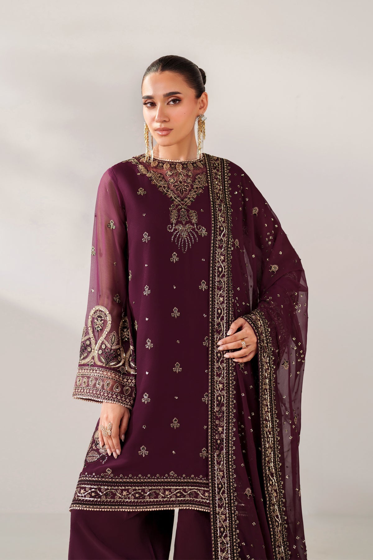 Xenia | NURI | Embroidered Chiffon Formal