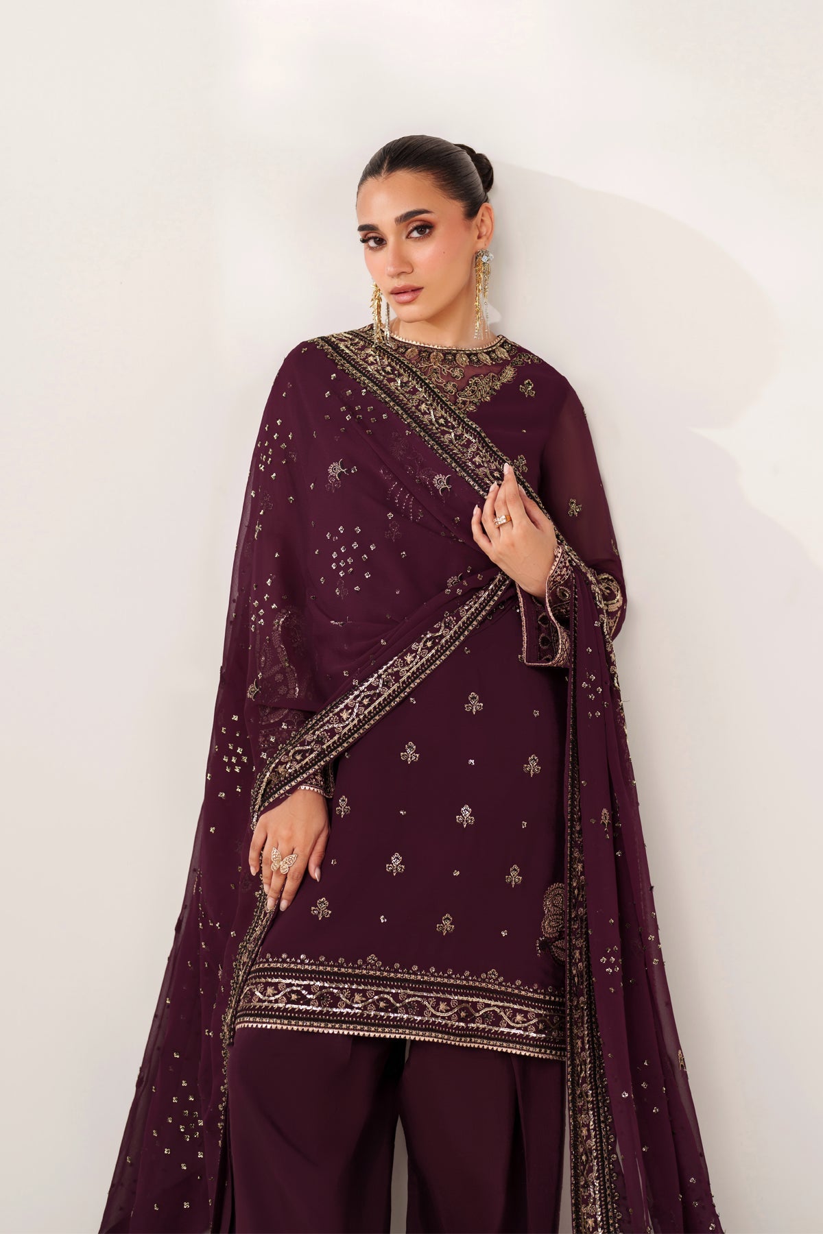 Xenia | NURI | Embroidered Chiffon Formal
