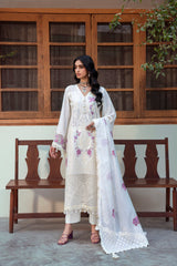 Naqsh CHIKANKARI FESTIVE EDIT '26 | White Gem - 00205