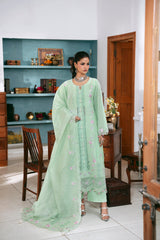 Naqsh CHIKANKARI FESTIVE EDIT '26 | Green Lily - 00200
