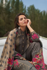 Charizma C Print Winter V1-2026 | 3-PC Unstitched Linen Collection CPW6-04