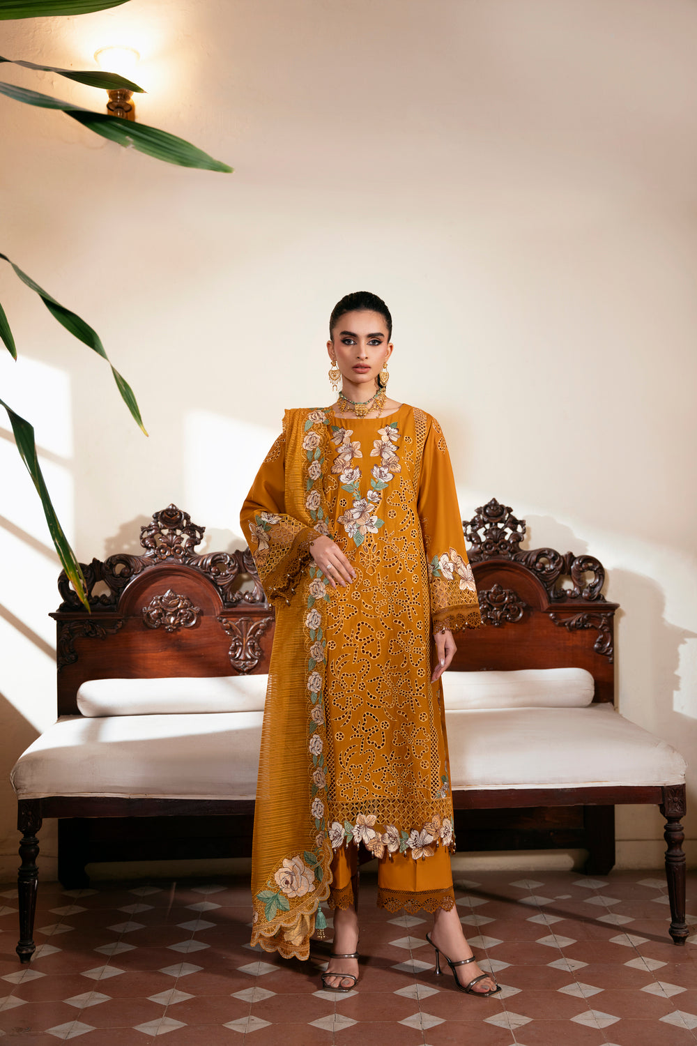 Naqsh CHIKANKARI FESTIVE EDIT '26 | Mustard Mark - 00206