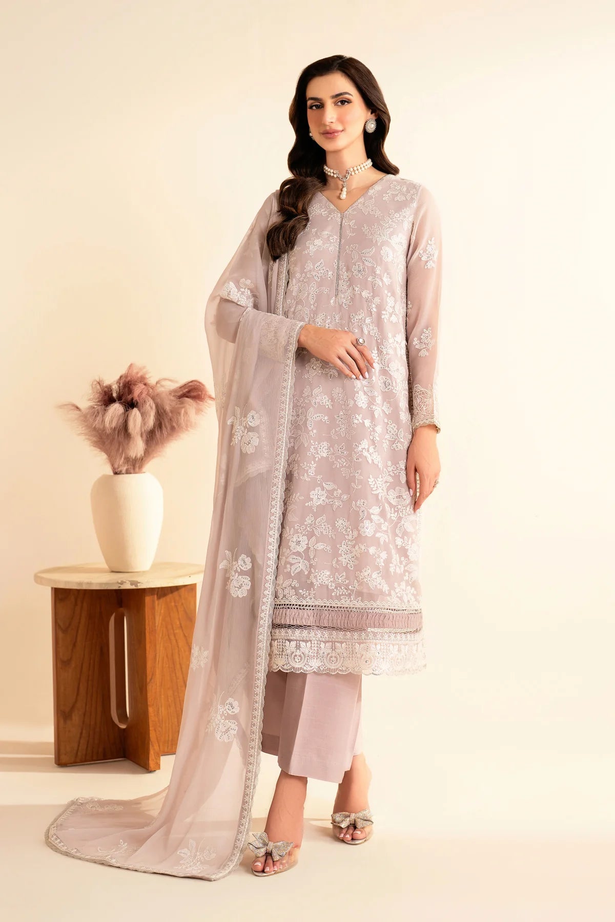 Xenia | AHITI | Embroidered Chiffon Formal
