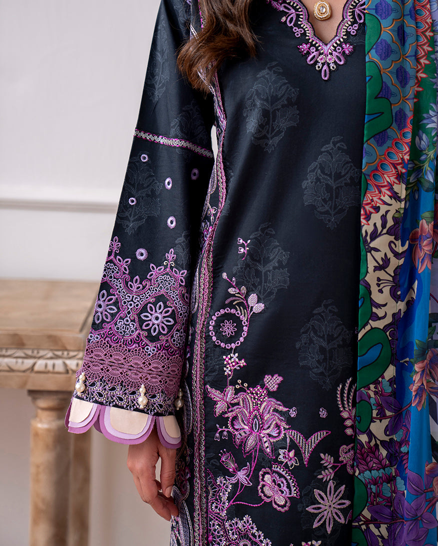 Roheenaz | Aezel Embroidered Cambric | Emera