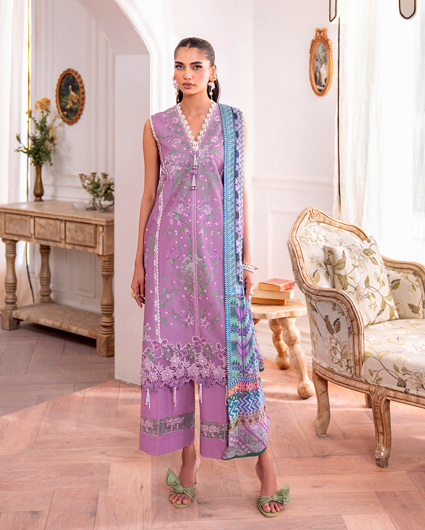 Roheenaz | Aezel Embroidered Cambric | Laila