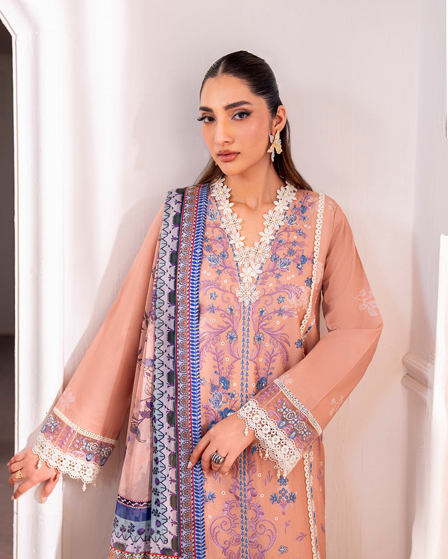 Roheenaz | Aezel Embroidered Cambric | Wareesha