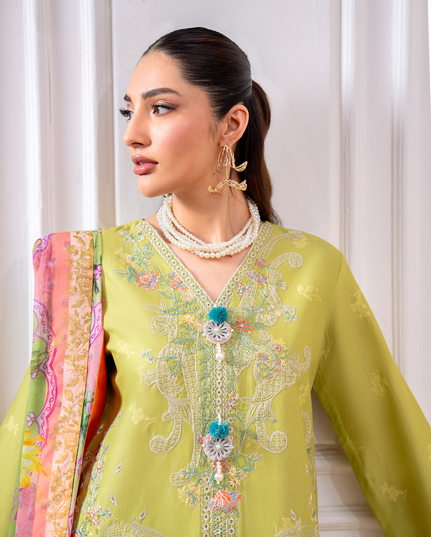 Roheenaz | Aezel Embroidered Cambric | Arven