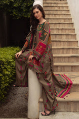 Charizma C Print Winter V1-2026 | 3-PC Unstitched Printed Linen Collection CPW5-03