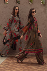 Charizma C Print Winter V1-2026 | 3-PC Unstitched Printed Linen Collection CPW5-03