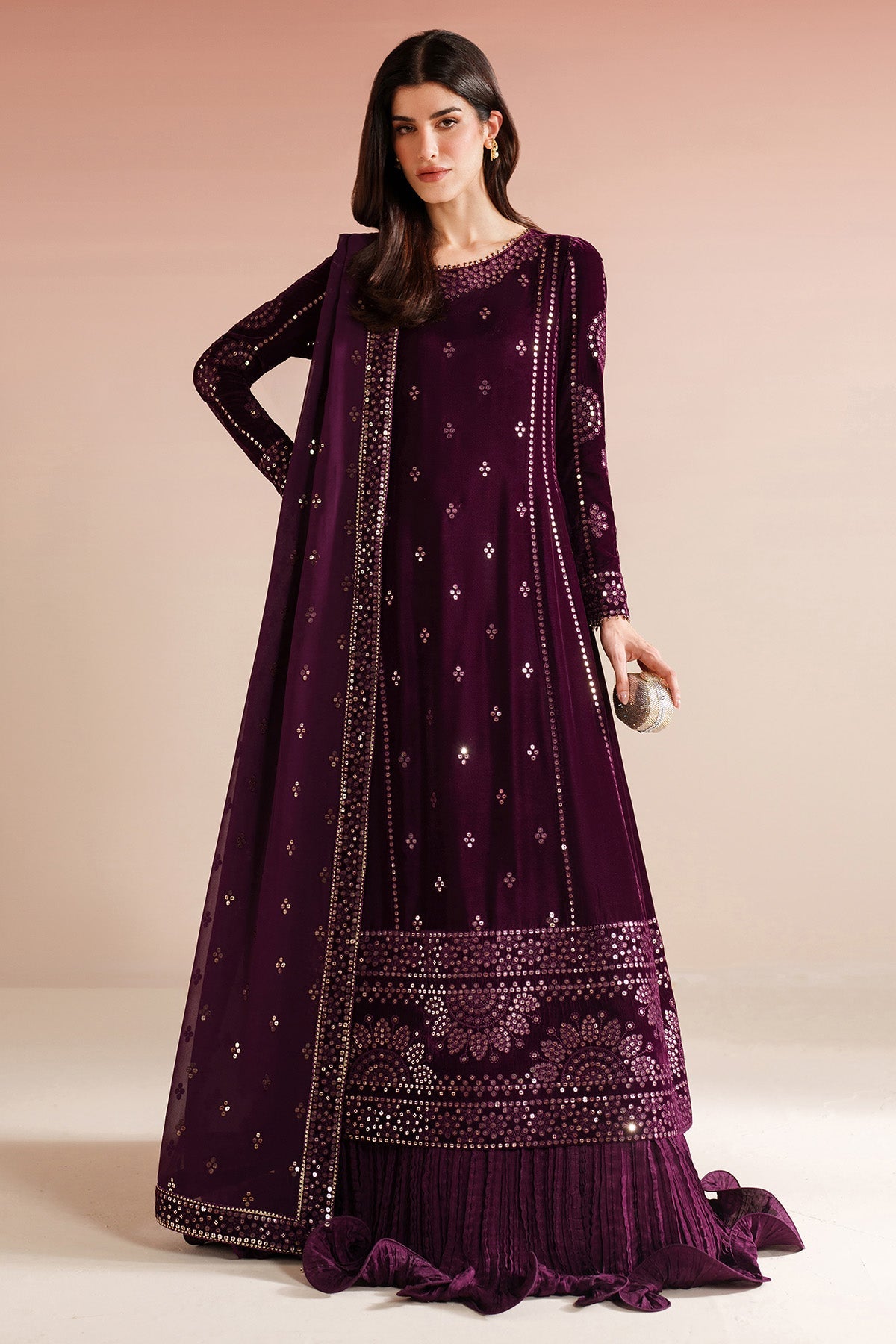 Jazmin | VVF D-1 | Embroidered Velvet Formal