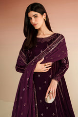 Jazmin | VVF D-1 | Embroidered Velvet Formal