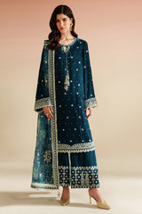 Jazmin | VVF D-2 | Embroidered Velvet Formal