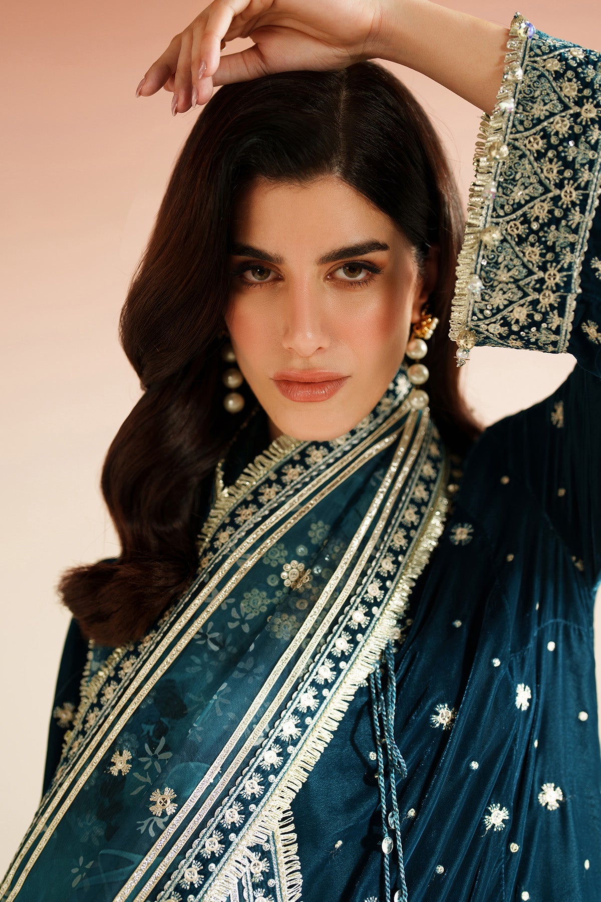 Jazmin | VVF D-2 | Embroidered Velvet Formal