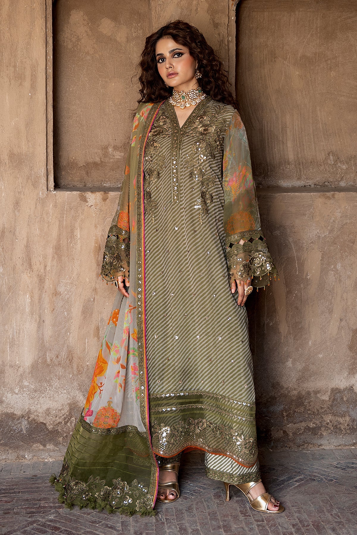 Charizma VASAL VOL- 01 2026 | 3-PC Unstitched Embroidered Chiffon Collection VSLW6-05