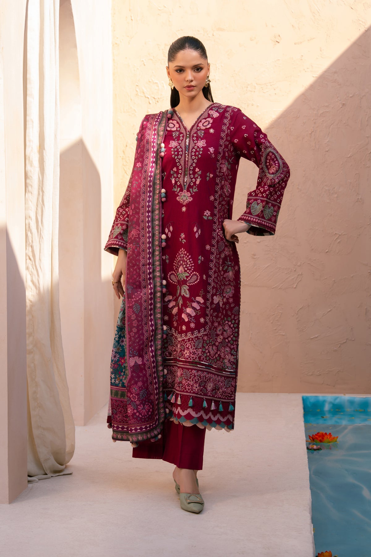 Xenia | DEEMAH | RANG E KHIZAAN Winter Slub Unstitched