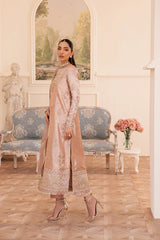 Detailed embroidery on Mesoury sleeves – formal wedding wear
