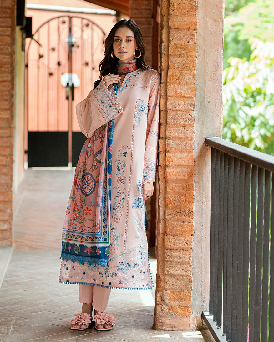 Embroidered lawn sleeves of Islene from Summer Reverie collection