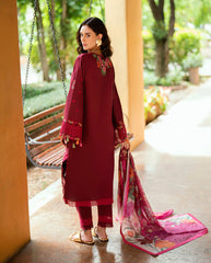 Dyed lawn back design of Calira summer suit