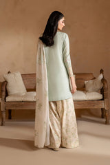 Dyed lawn back panel for Iznik UE-472 embroidered dress