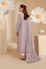 Dyed textured lawn back and sleeves of UE-464 by Iznik