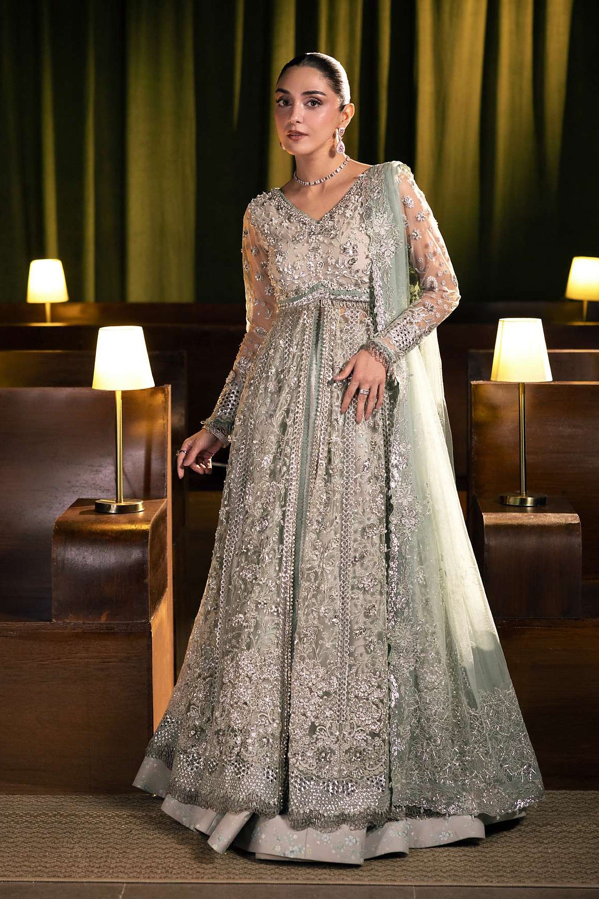 Elaf | THE FORMAL HANDWORK '26 | Embroidered Organza - EHM-06 MOONVEIL