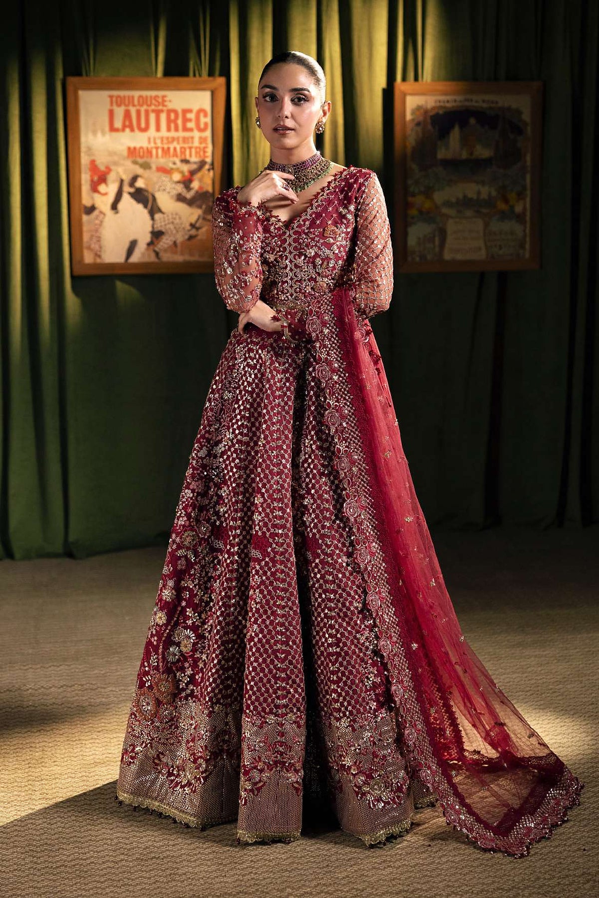 Elaf | THE FORMAL HANDWORK '26 | Embroidered Organza - EHM-07 AMOUR