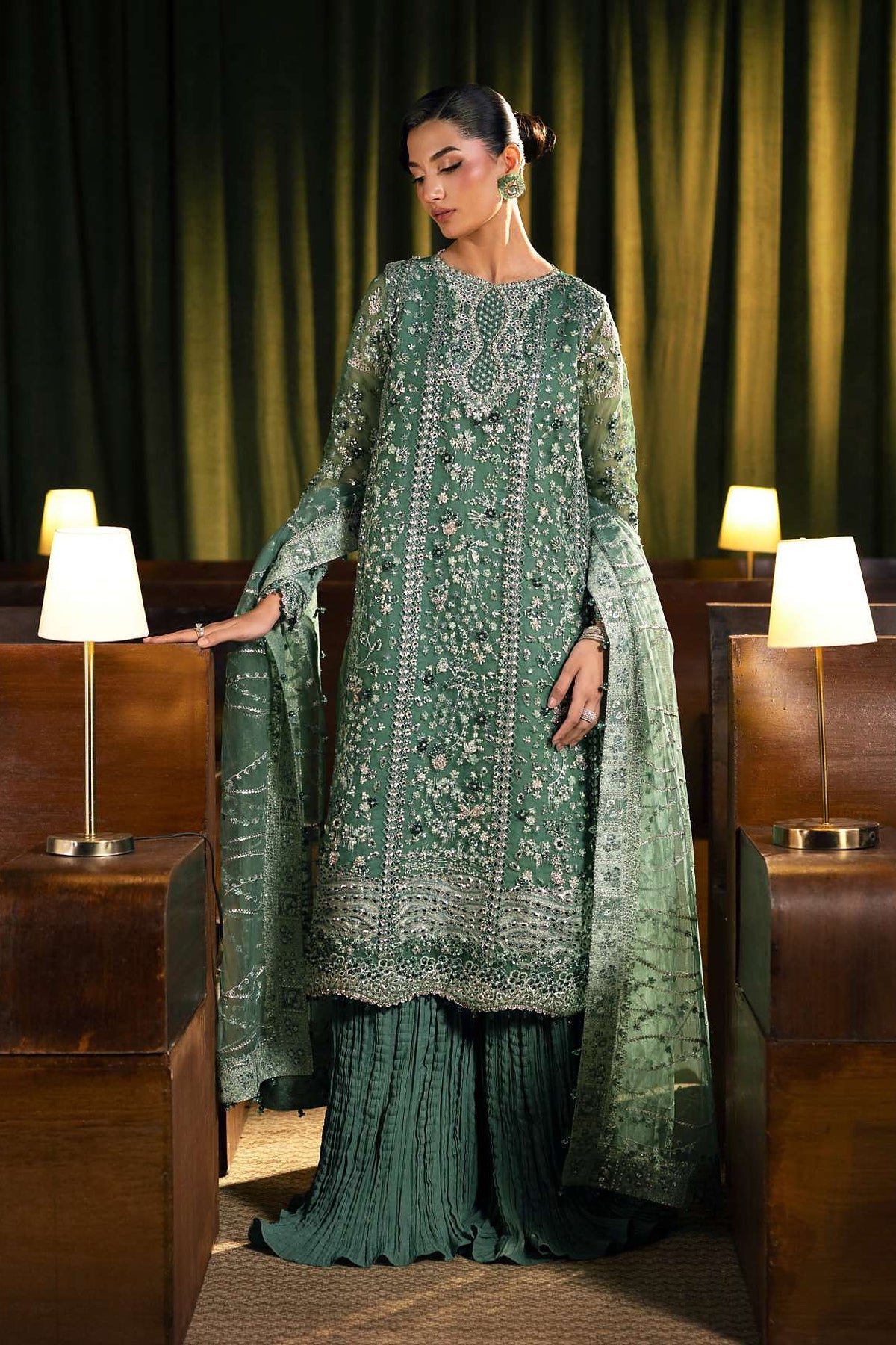 Elaf | THE FORMAL HANDWORK '26 | Embroidered Organza - EHM-10 VERDELLA