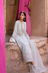 Emaan Adeel CEALINA back design – organza embroidery from Empress Wedding Formals'25