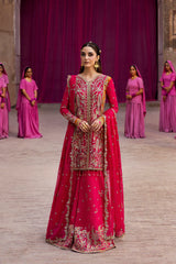 Emaan Adeel MAELISSA Empress Wedding Formals'25 chiffon embroidered dress