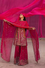Emaan Adeel MAELISSA luxury chiffon embroidery wedding outfit

