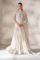 Embroidered chiffon front panel of Baroque UF-4140 formal dress
