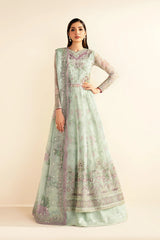 Embroidered chiffon yoke front of Xenia SIVE dress
