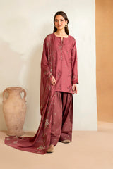 Embroidered lawn front panel of Iznik UE-469 shirt