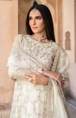 Embroidered net sleeves with sequins from Zarif SBA-02 MIRAN