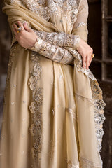 Embroidered sleeves with lace border of WN-07 HEELA