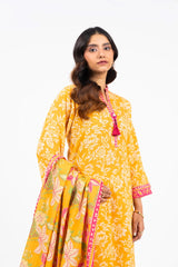 Alkaram Winter Collection '23 | FW-23.1-24-YELLOW | 3PC Khaddar Suit