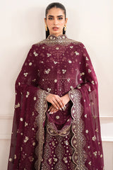 Farasha Maroon Empress luxury Festive Formal collection 2025